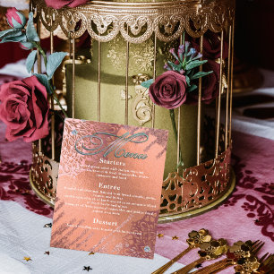 Rose Gold Folie Lyx Glam Elegant Stilfull Bröllop