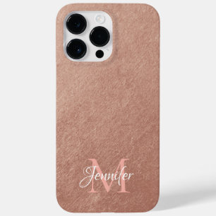 Rose Gold Folie Struktur Foto Monogram