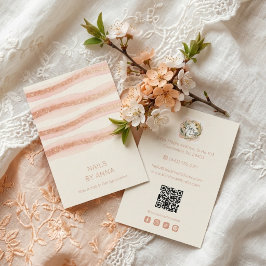 Rose Gold Glam Nails Business Card TMF26 Visitkort