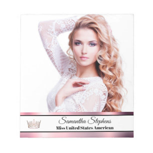 Rose Gold Glans Autografblock Anteckningsblock