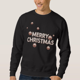 Rose Gold God Jul - Högtidlig Design Lång Ärmad Tröja
