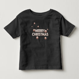 Rose Gold God Jul - Högtidlig Design T Shirt