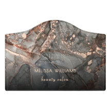 Rose Gold Grå Bläck Marmor