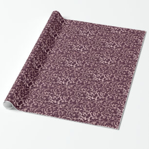 Rose Gold Hallonvin Modern Elegant Bröllop Presentpapper
