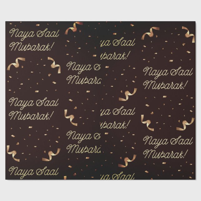 Rose Gold Jul Presentpapper (Seam)