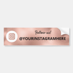 Rose Gold Kampanj Instagram Bildekal