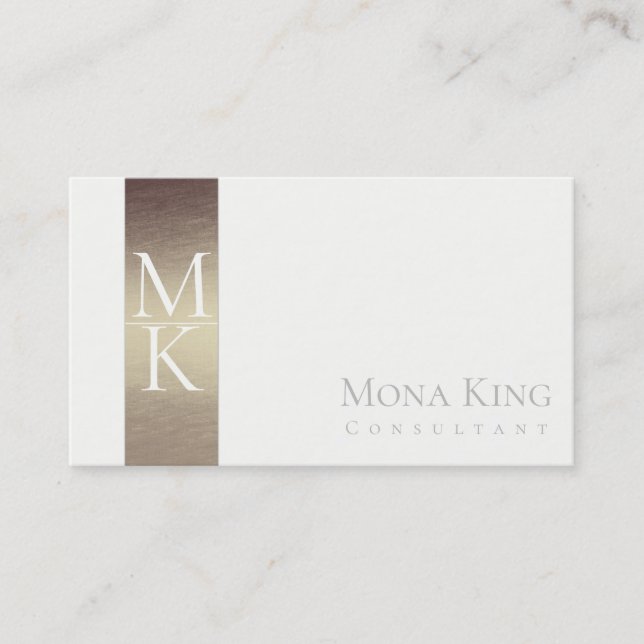 Rose Gold & Kräm Minimalist Visitkort (Framsida)