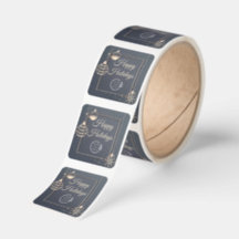 Rose Gold Logotyp Företags God Jul