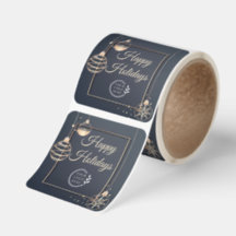 Rose Gold Logotyp Företags God Jul