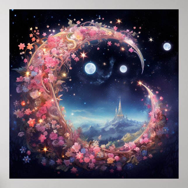 Rose Gold Lunar Dream Poster (Framsidan)