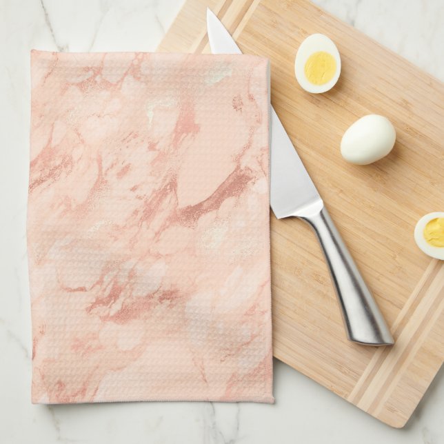 Rose Gold Marmor 5 Kökshandduk (Vikt i Fjärdedel)