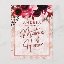 Rose Gold Marmor Kommer Du Att Vara Min Brudtjej