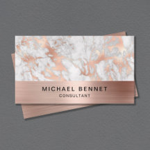 Rose Gold Metallisk Grå Vit Marmor Konsult