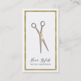 Rose Gold Minimal Guld Kant Frisörskapare Visitkort