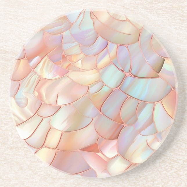 Rose gold mother of pearl  underlägg (Framsidan)