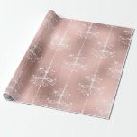 Rose Gold och Blush Kristallkrona Presentpapper<br><div class="desc">Rose gold och blush rosa folie vintage kristallkronor omslags papper..</div>