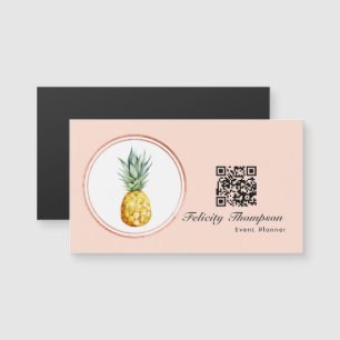 Rose Gold och Blush Rosa Evenemangsplanerare QR-ko