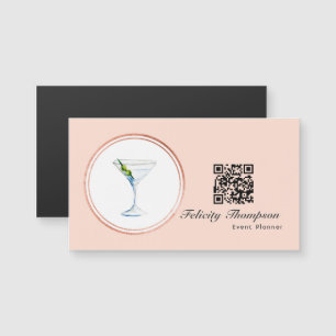 Rose Gold och Blush Rosa Evenemangsplanerare QR-ko