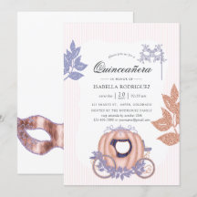 Rose Gold och Lilac Glitter Prinsessa Quinceañera