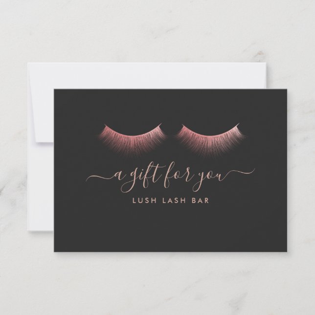Rose Gold Ögonfransar | Presentkort (Framsida)