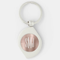 Rose Gold Ombre Folie Trefaldig Monogram