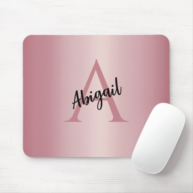 Rose Gold Personlig  Musmatta (Med mus)