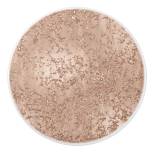 Rose Gold Rodnad Rosa Glamör Gnistra Crackle Chic Knopp