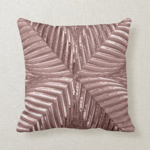 Rose Gold Rosa Art Deco Metallisk Elegant Glas 20- Kudde
