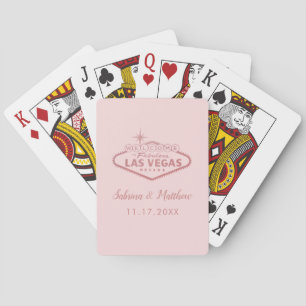 Rose Gold Rosa Välkommen till Las Vegas spelkort