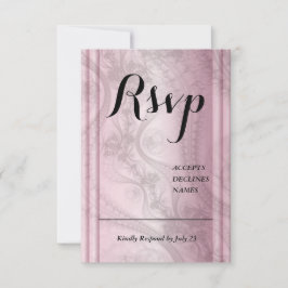 Rose Gold RSVP-kort OSA Kort