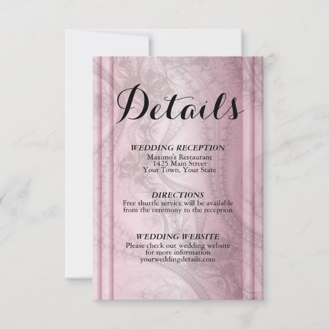 Rose Gold RSVP-kort OSA Kort (Framsida)