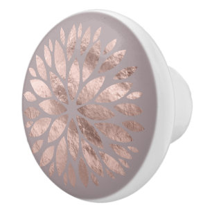 Rose Gold Shimmer Dahlia Blomma På Lavendel Knopp