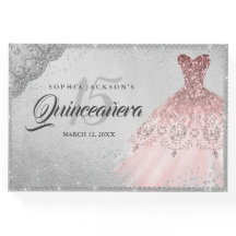 Rose Gold Silver Diamant Glitter Klänning Quincean