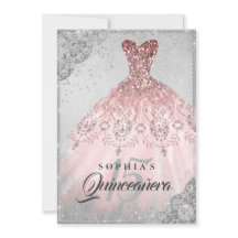 Rose Gold Silver Diamant Glitter Klänning Quincean