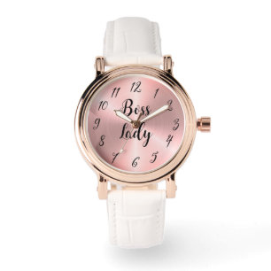 Rose Gold Slank Ombre Rosa Boss Lady Armbandsur