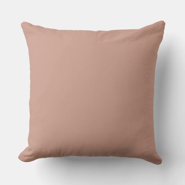 Rose Gold Solid Color, Modern, Simple, Trendy Kudde (Framsida)
