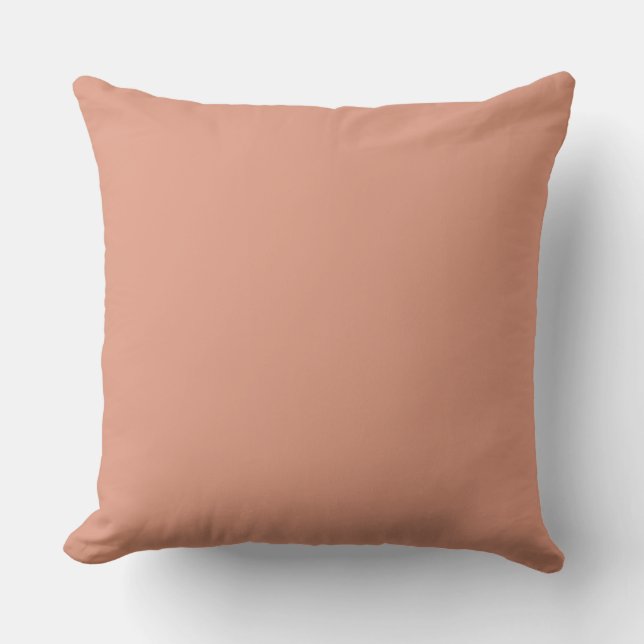 Rose Gold Solid, Modern, Simple Kudde (Framsida)