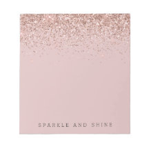 Rose Gold Sparkle Faux Glitter