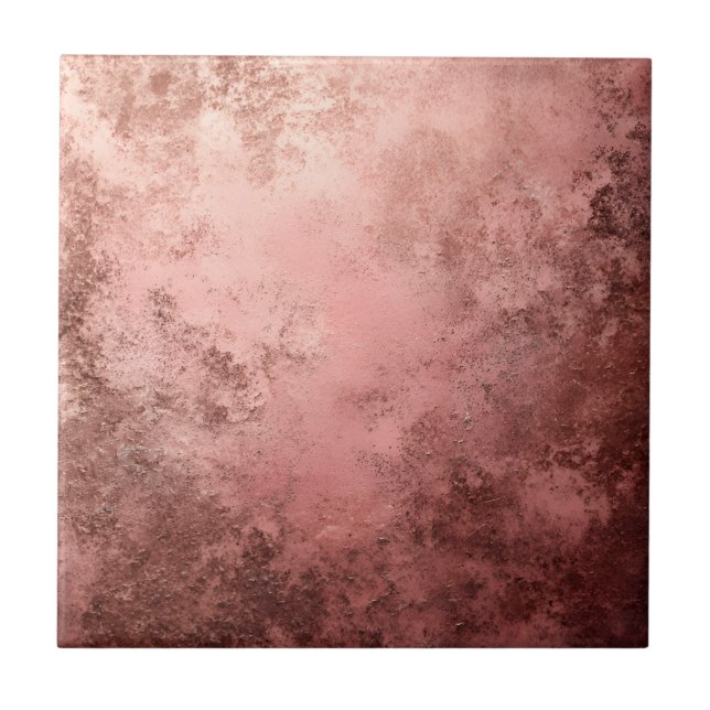 Rose Gold Texturerad Bakgrund  Kakelplatta (Framsidan)