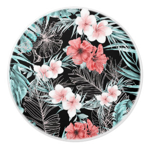 Rose Gold Tropisk Botanisk Öparadis Chic Knopp