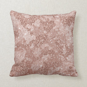Rose Guld Rosa Glam Kamouflage Kamouflage Kudde