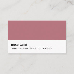 Rose Guld "Tidlös Lyx" Visitkort