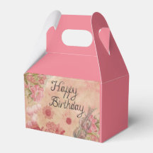Rose Happy Birthday presentlåda Blommig Musik Desi