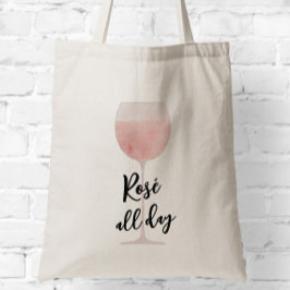 Rosé hela dagen Glass Vin Tygkasse