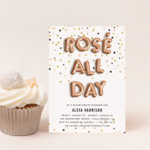 Rosé hela dagen inbjudan till Bachelorette Helg