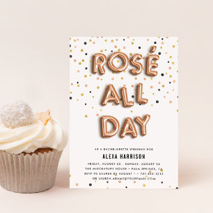 Rosé hela dagen inbjudan till Bachelorette Helg