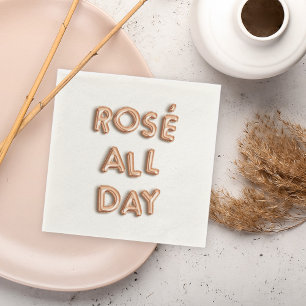 Rosé hela dagen pappersservett