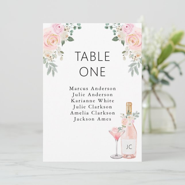 Rosé hela Möhippan Bord kort (Stående Fram)