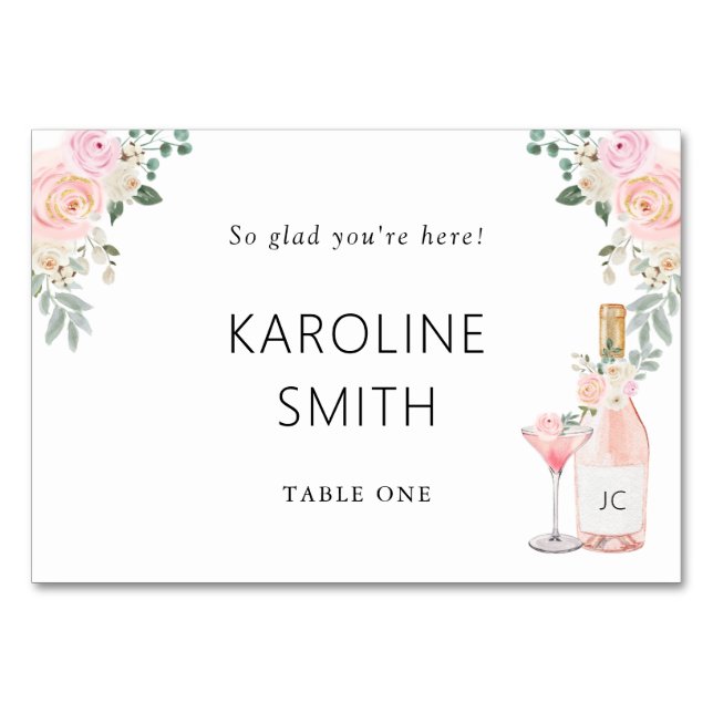 Rosé hela Möhippan Bordsnummer (Framsidan)