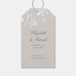 Rose Ivory Sonnet Formell Klassisk Eterisk Bröllop Presentetikett